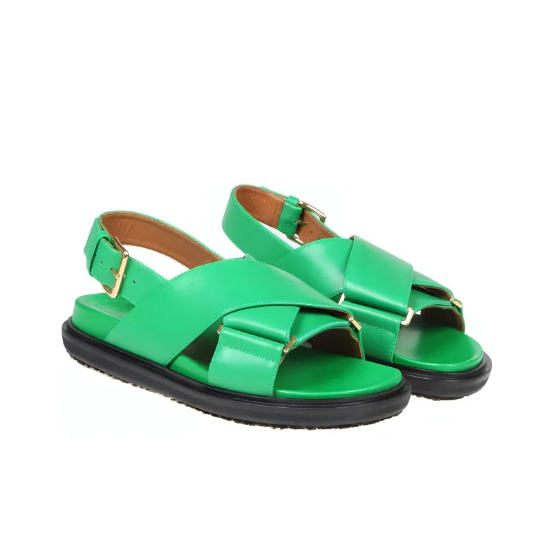 MARNI Fussbett Cross-strap Slingback Sandals-2
