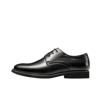 AOKANG Dress Shoes Men Low Top Black