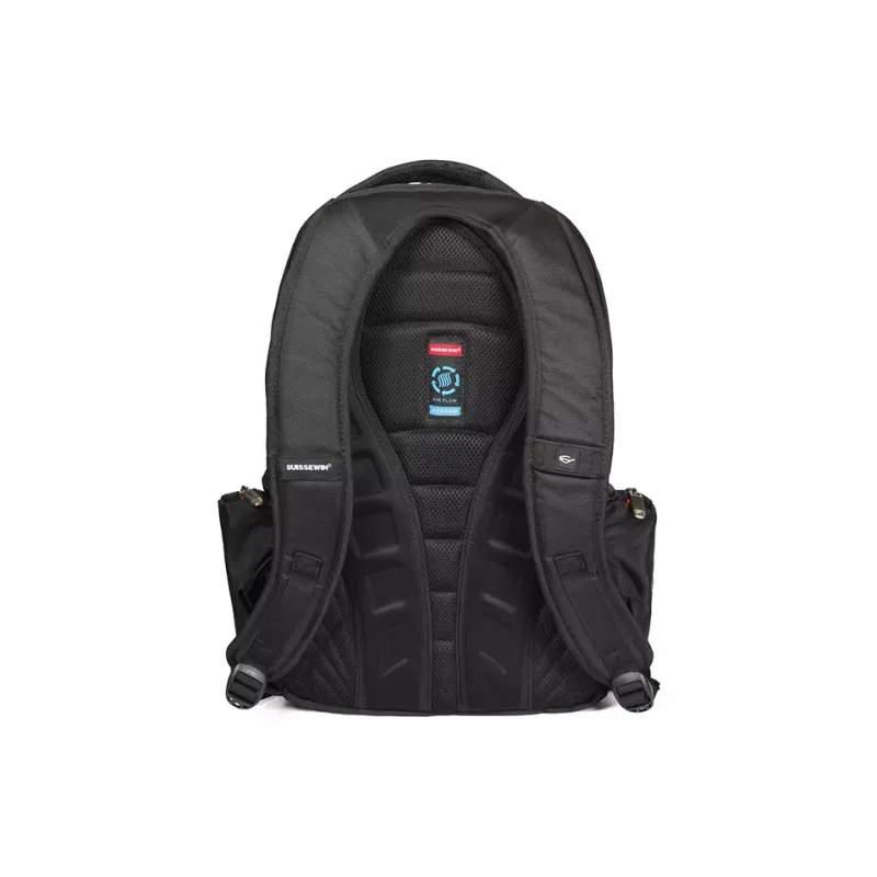 SUISSEWIN Polyester Large Capacity Laptop Backpack Regular Unisex Multicolor-3