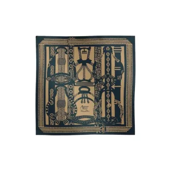 HERMES Cashmere Knit Scarves Women's Multicolor