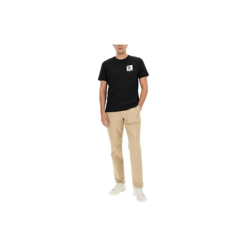 PS By Paul Smith One Way Zebra Graphic Print Crewneck T Shirt-1