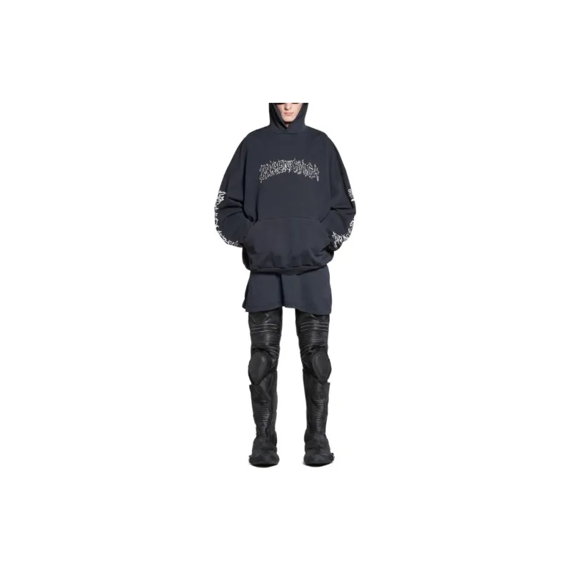 Balenciaga Logo-print Hoodie-3