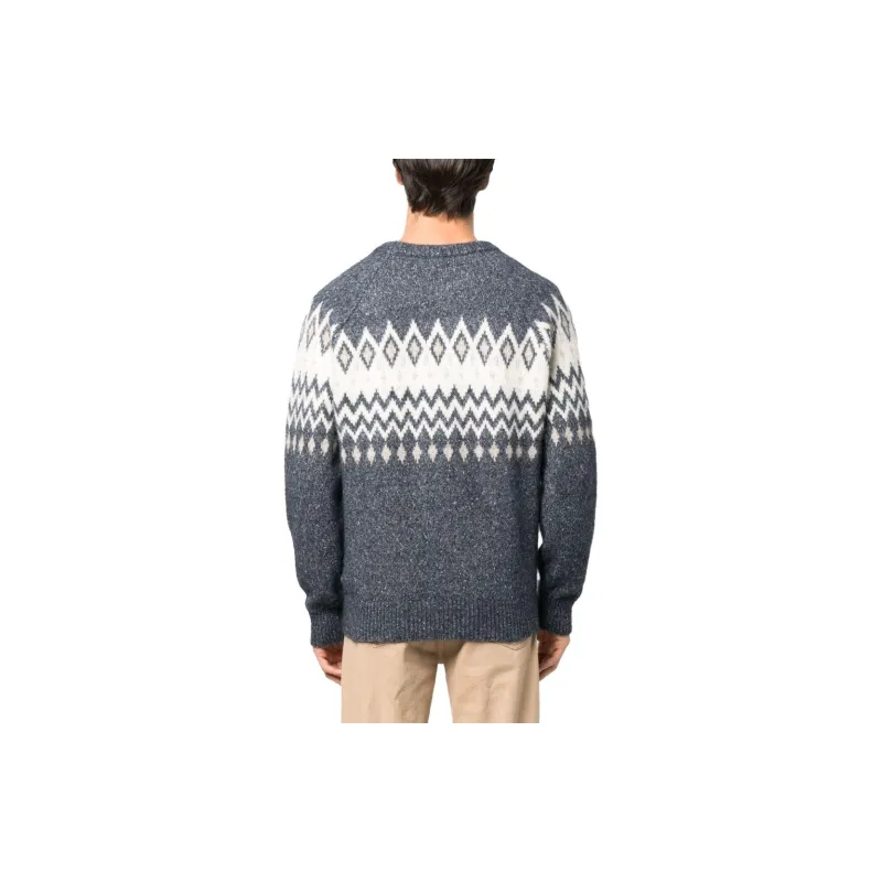 Brunello Cucinelli Argyle Check Long Sleeved Jumper-2