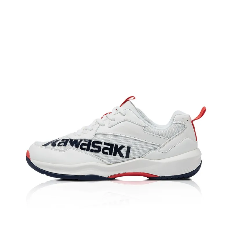 Kawasaki Cushioning Wear Resistant Low Top Badminton Shoes Unisex Navy Blue White-10