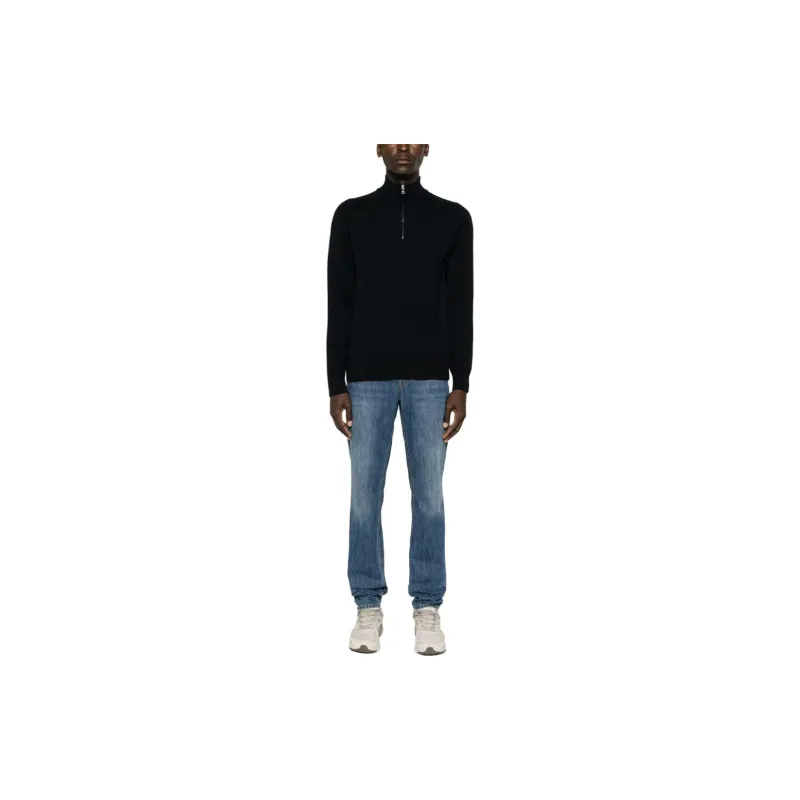 Orlebar Brown Lennard Zip up Merino wool Jumper-1