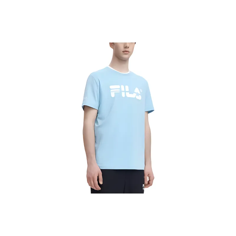 FILA T Shirts Men Light Blue-2