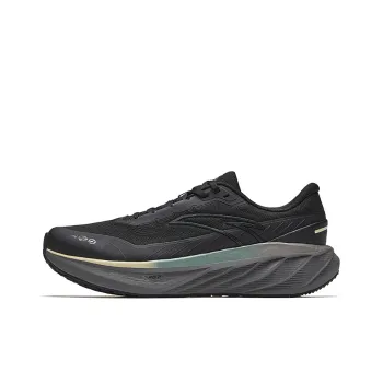 Anta Travel Cushioned Slip Resistant Low Top Running Shoes Men's Black Yellow