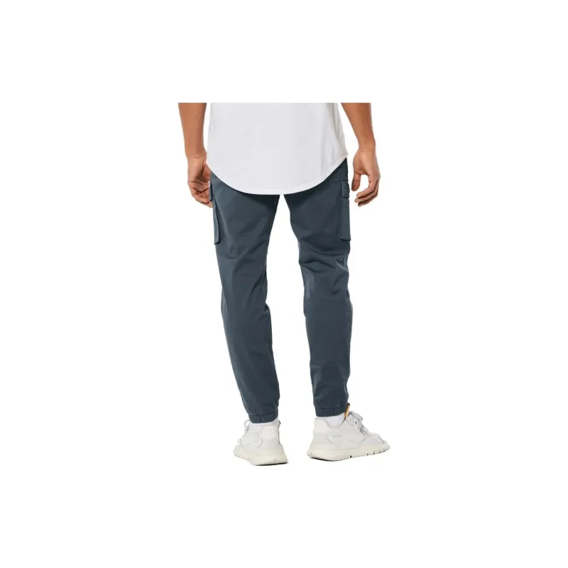 Hollister Cargo Pants Men Dark Blue Gray-3