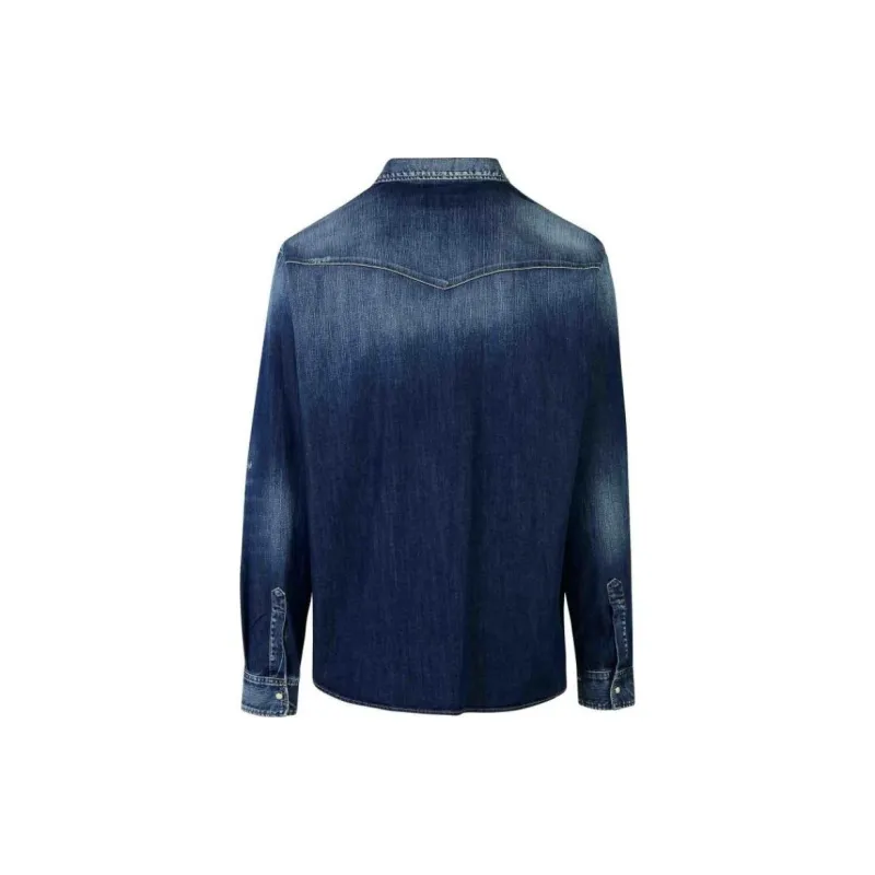 DSQUARED 2 Distressed Denim Shirt-1