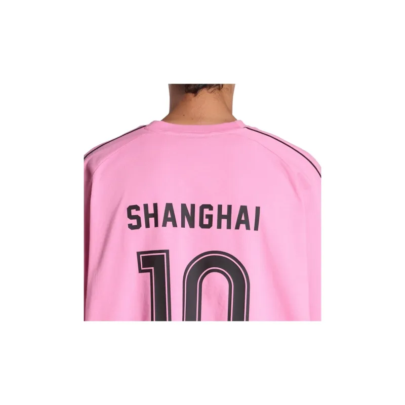 Balenciaga SS24 T Shirt Loose Fit Style Unisex Pink-5