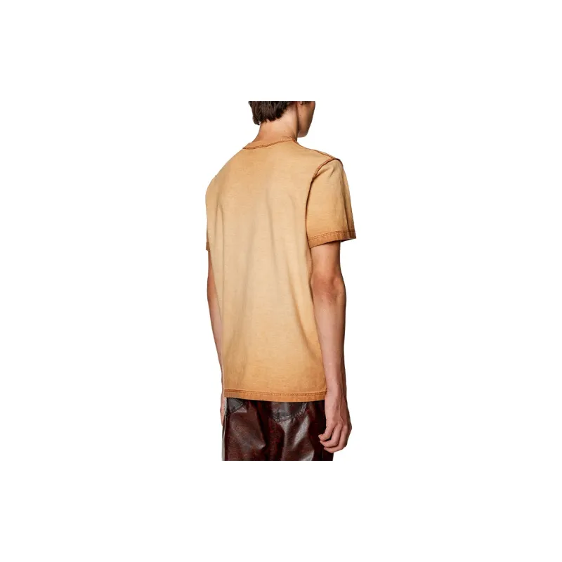 DIESEL T Shirts Men Light Brown-3