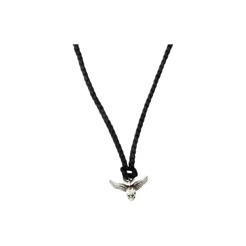 Chrome Hearts Winged Skull Pendant Necklace 'Black'