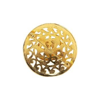 CHANEL 1995 Cc Filigree Brooch