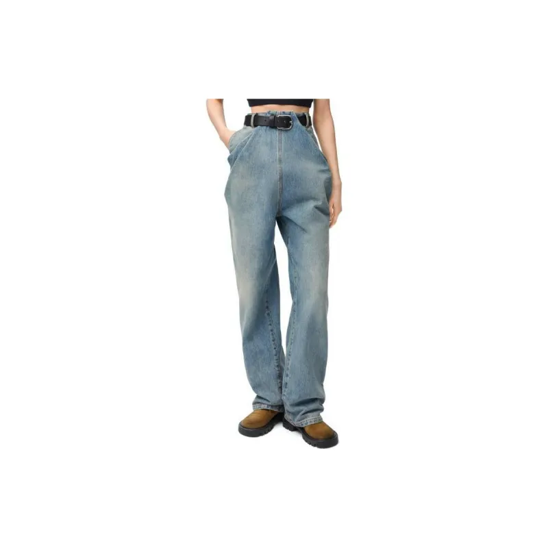 LOEWE Draped Jeans In Denim-3