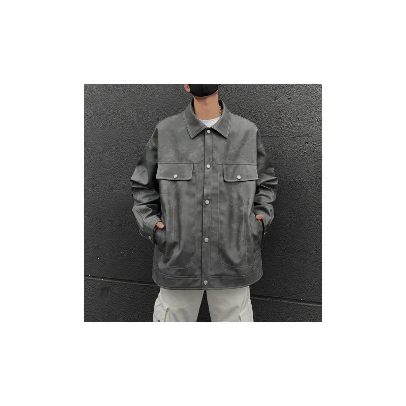 FOR FEAR THAT Leather Jacket Unisex-14