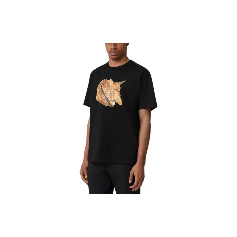 Burberry Deer Print Oversized T Shirt-3