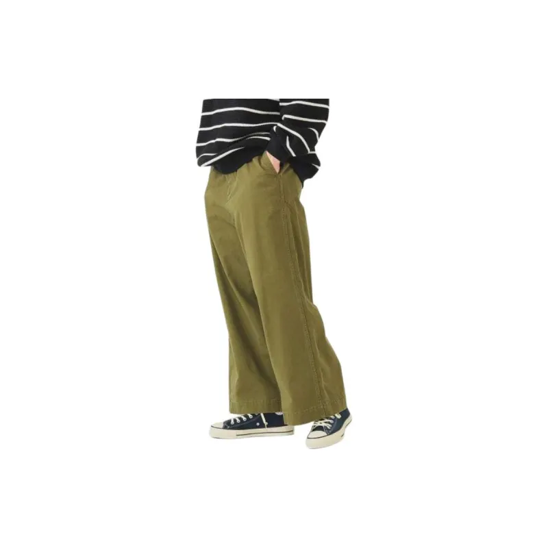 Beams Casual Pants Men's Olive Green-5