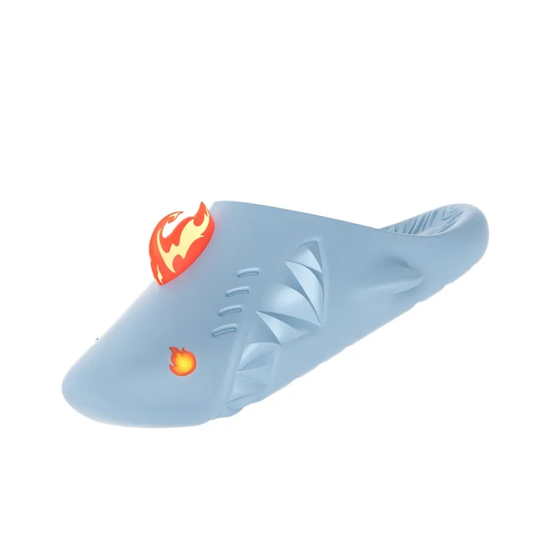 HelloSlippers Sharkicks Mule Fire Monster Closed Toe Slippers Unisex-1