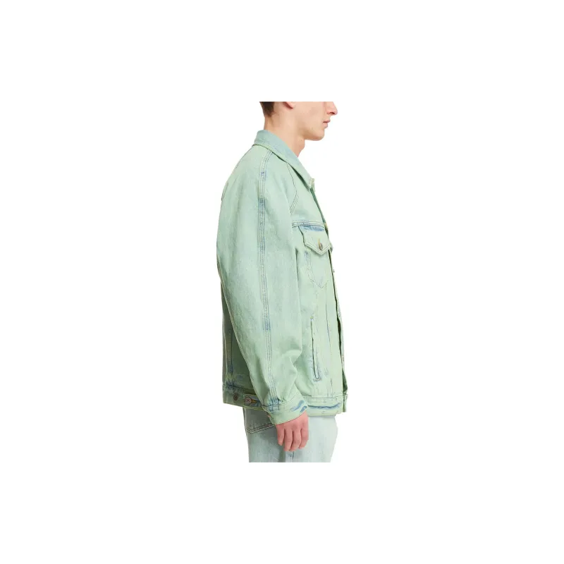 PALM ANGELS Overdyed Buttoned Denim Jacket-5