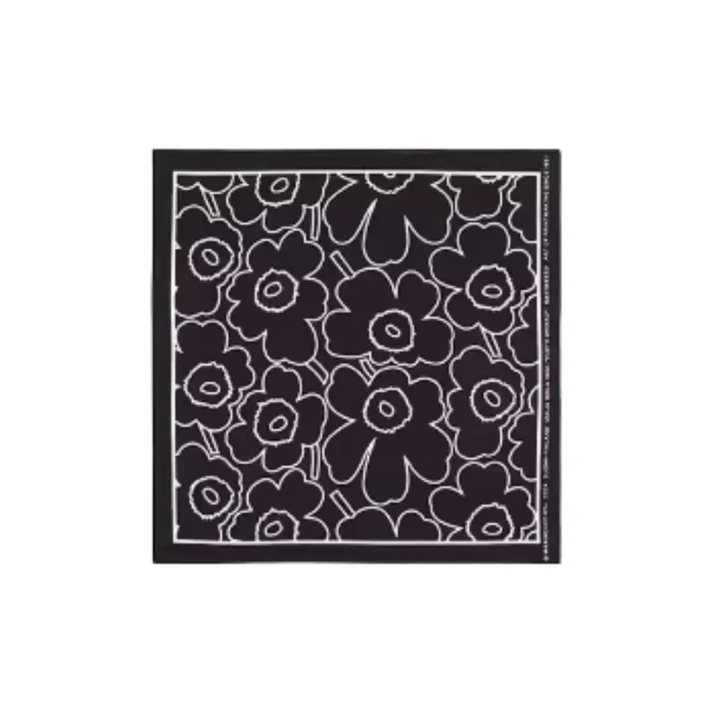 Marimekko Cotton Silk Scarves Women's Black-0
