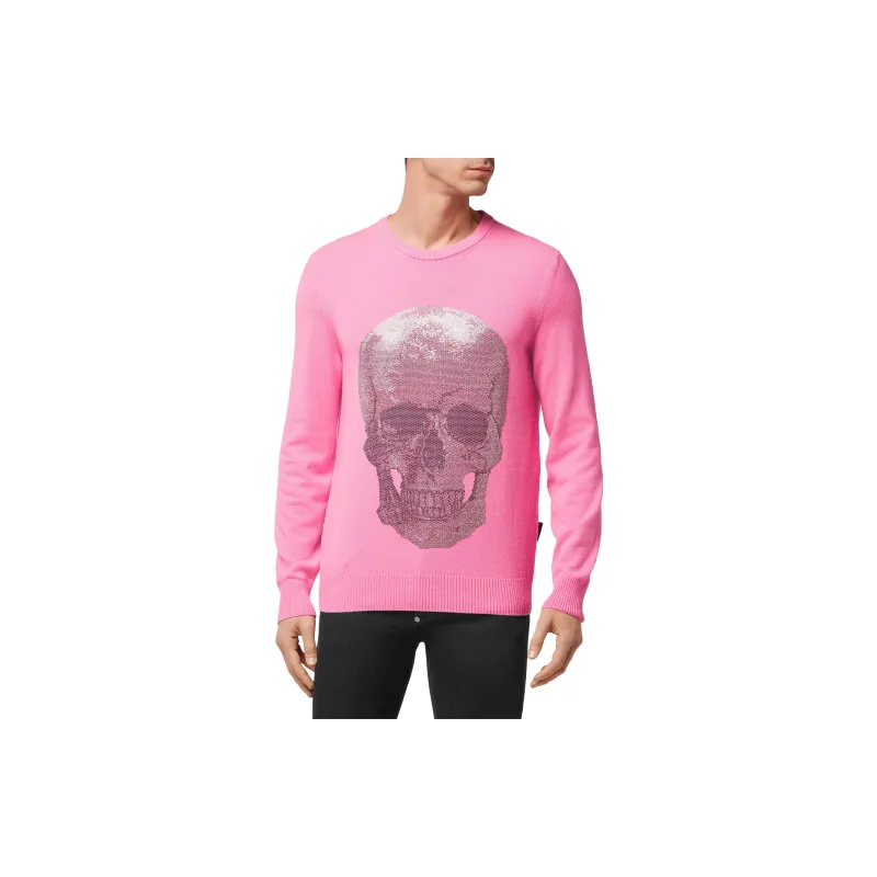 PHILIPP PLEIN Iconic Skull Crewneck Sweater-2