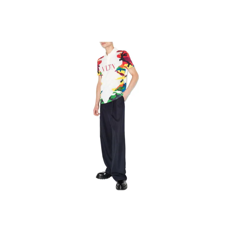Valentino Polo Shirts Men White-1