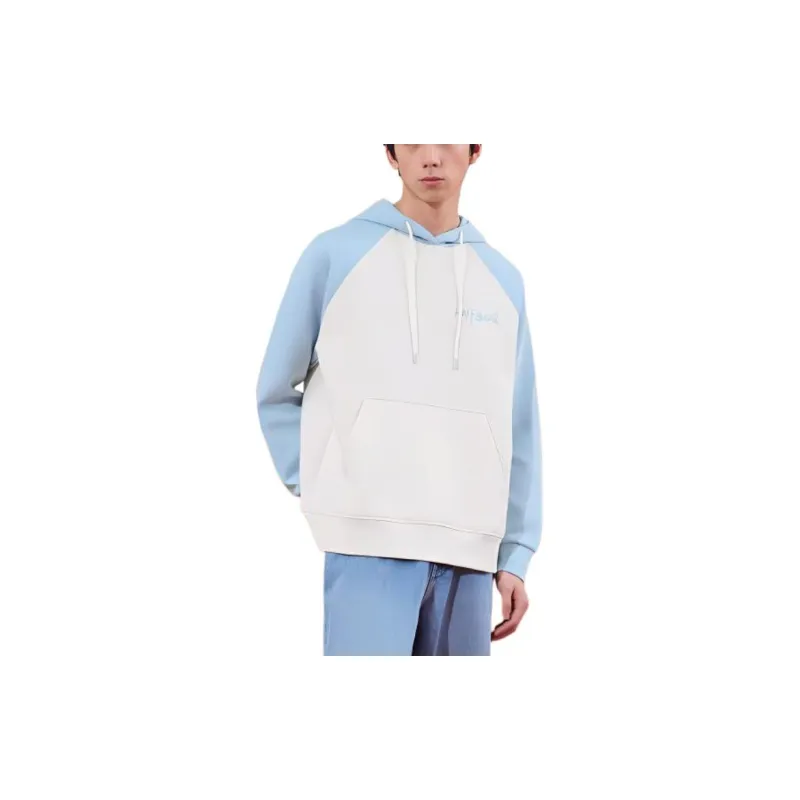 XTEP Sweatshirt Unisex Azure Blue/Cotton White-3
