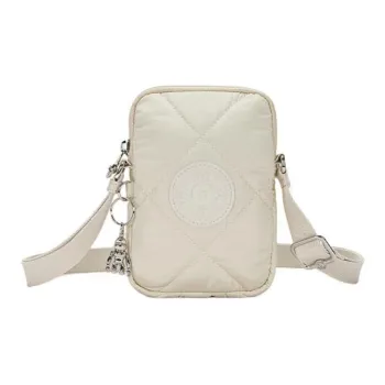 Kipling Polyamide Shoulder Bag, Crossbody Bag Mini Unisex Beige/Pink Purple