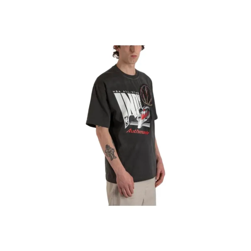 NBA x Authmade SS24 T-Shirt Unisex Gray-3