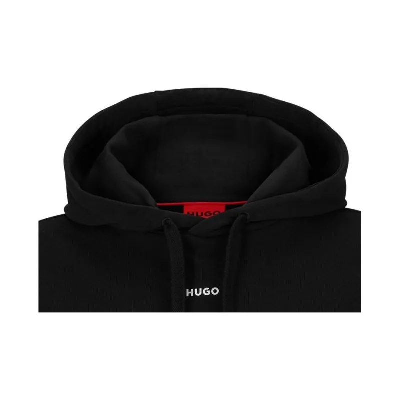 HUGO BOSS Logo Printed Drawstring Hoodie-4