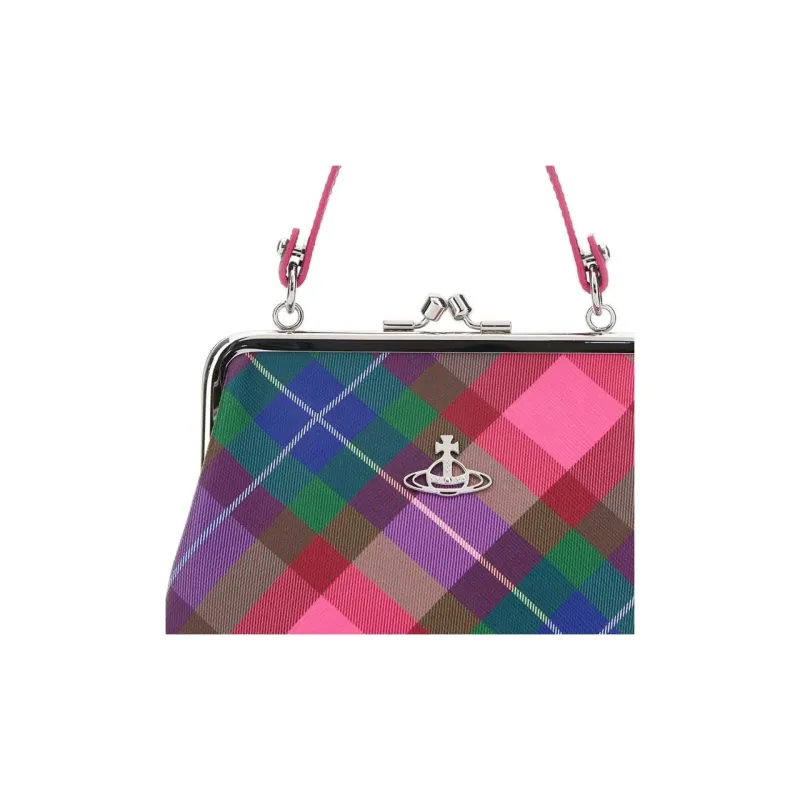 Vivienne Westwood Granny Frame Checked Tote Bag-3