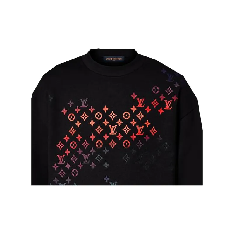 LOUIS VUITTON Embroidered Cotton Sweatshirt-6