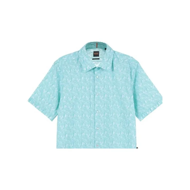 HUGO BOSS Shirts Men Mint Green-3
