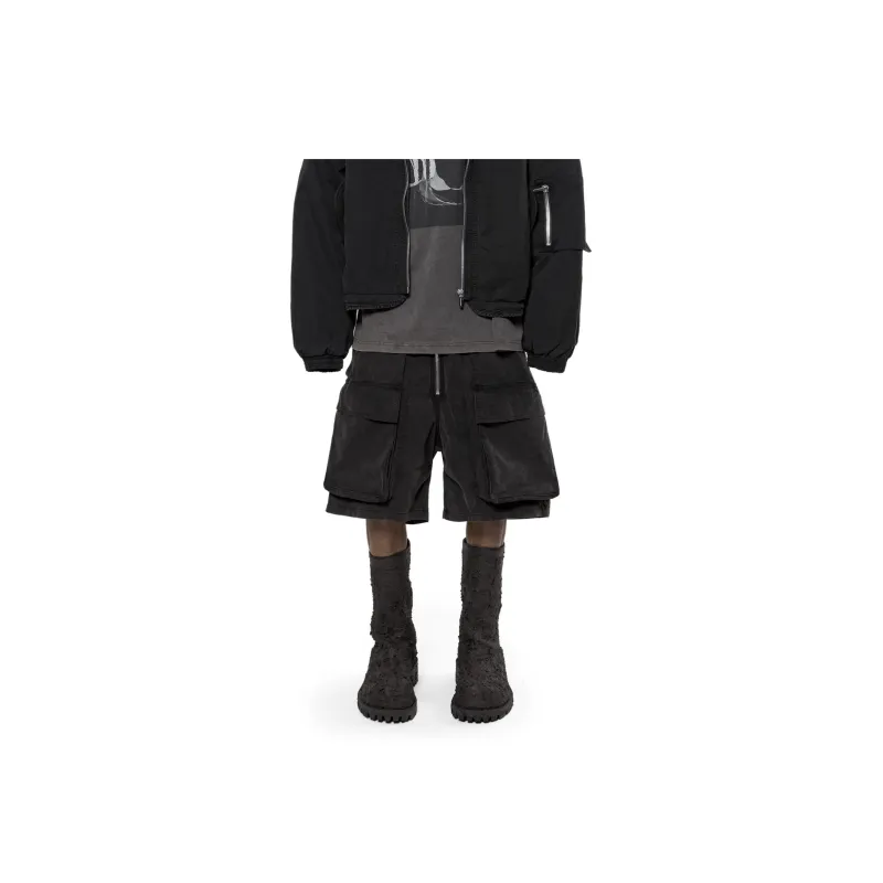 ARNODEFRANCE Casual Shorts Unisex Washed Black-2