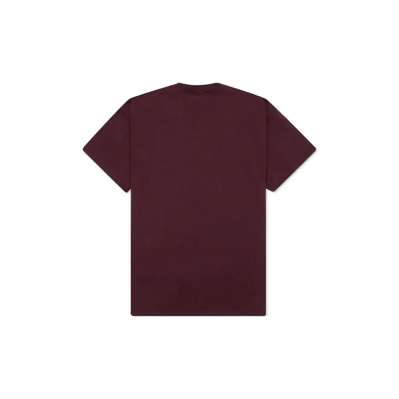 Nike T Shirts Men Burgundy-1