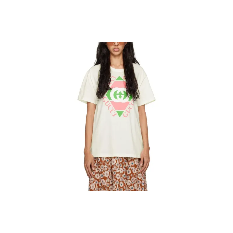 GUCCI Vintage Logo Print T Shirt-2