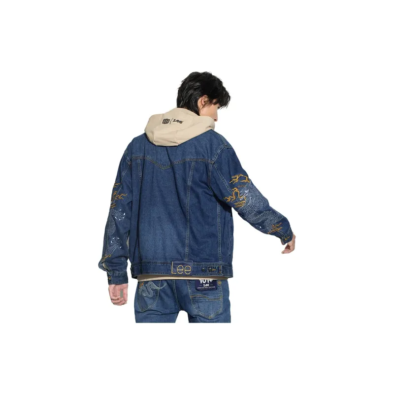 Lee FW22 Denim Jacket Men's Dark Blue-4