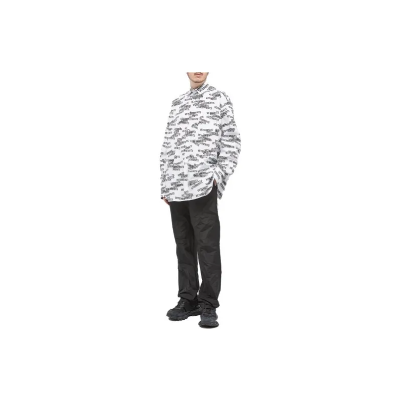 Vetements Shirts Men White-1