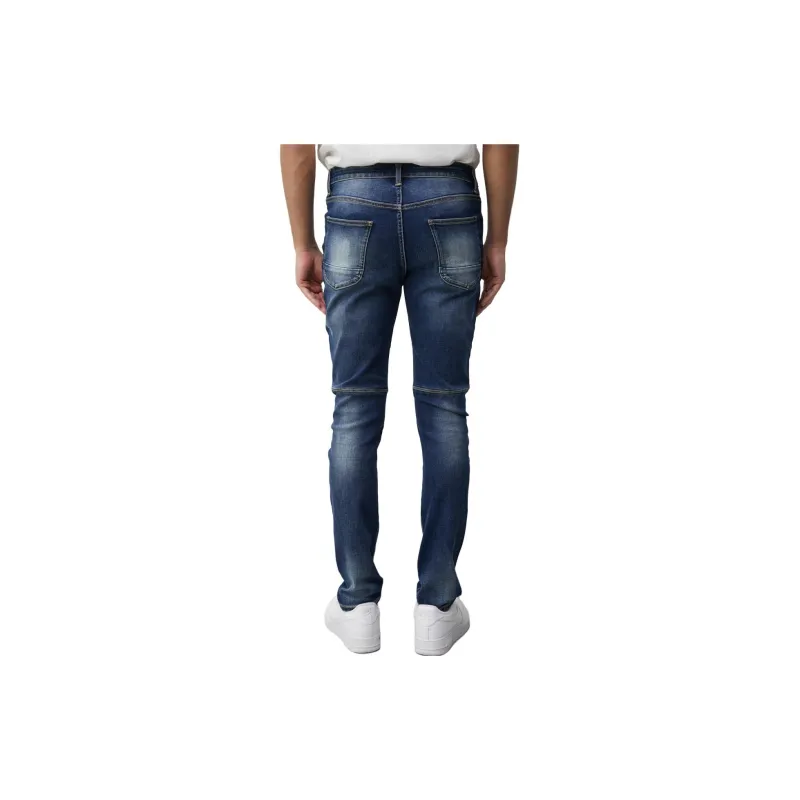 MOUSSY Jeans Men Blue-3