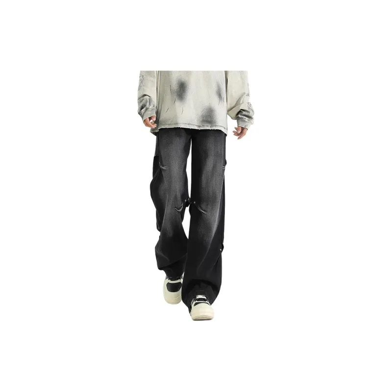PAINT STAIN Jeans Unisex Dark Purple-389