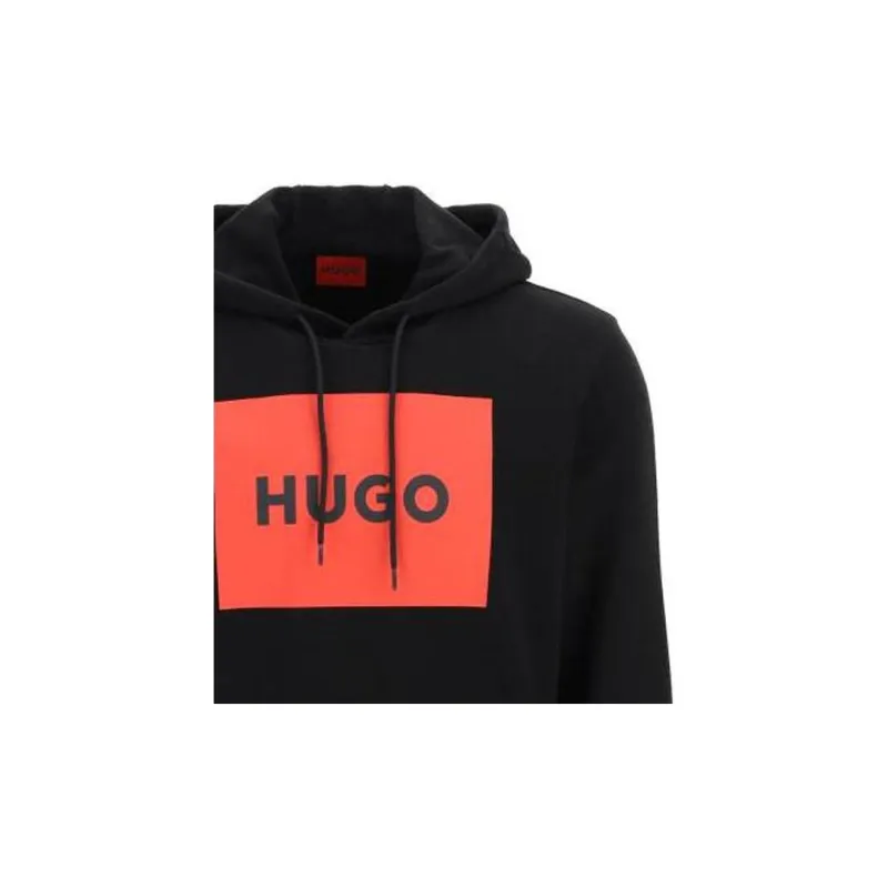 HUGO BOSS Logo Printed Drawstring Hoodie-4