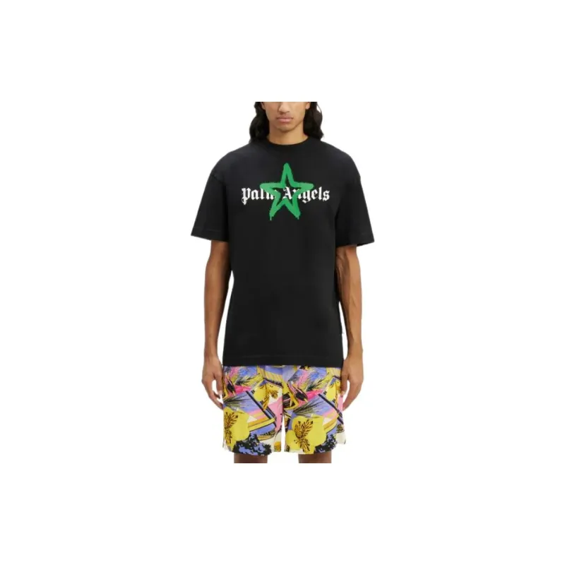 PALM ANGELS Star Sprayed T shirt-2