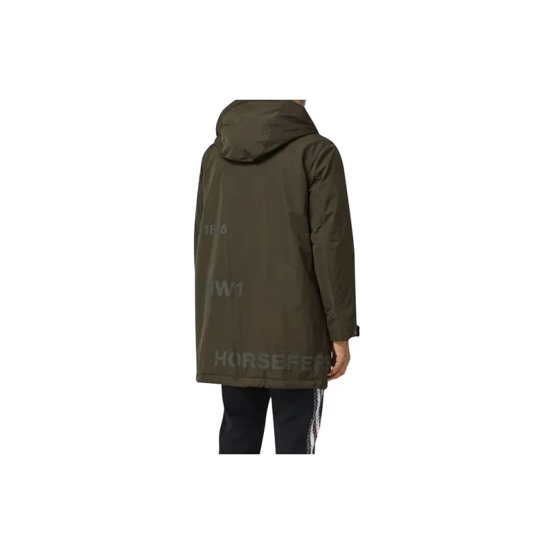 Burberry Parka Coats Men Green-3