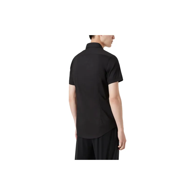 EMPORIO ARMANI Short sleeved Stretch Nylon blend Shirt-2