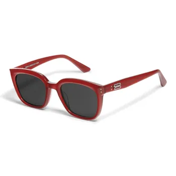 GENTLE MONSTER Plate Frame Irregular Shape Sunglasses Unisex Red