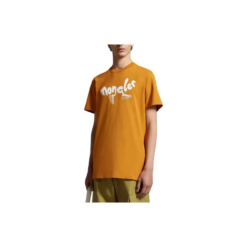Moncler T Shirts Men Orange-3