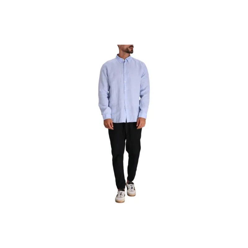 HUGO BOSS Logo Embroidered Buttoned Shirt-1