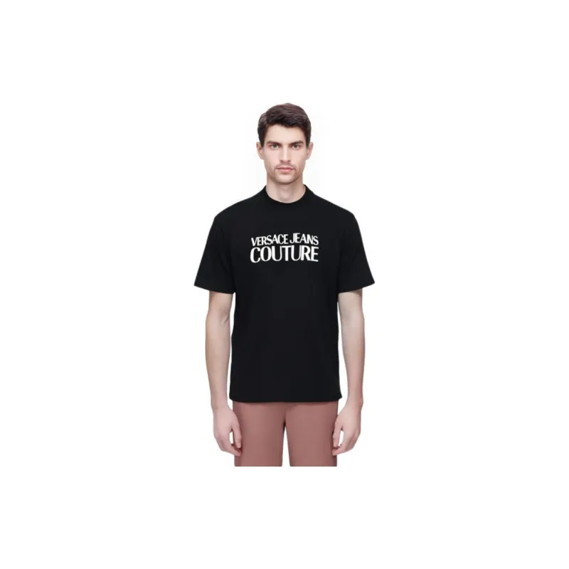 VERSACE JEANS COUTURE T Shirts Men Carbon Black-3