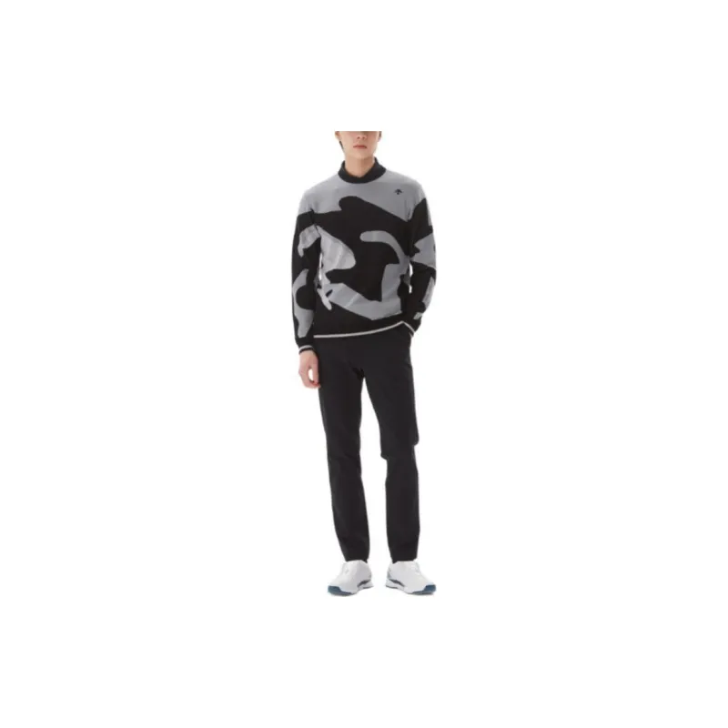 DESCENTE Descente Golf Sweater Men's Black-4