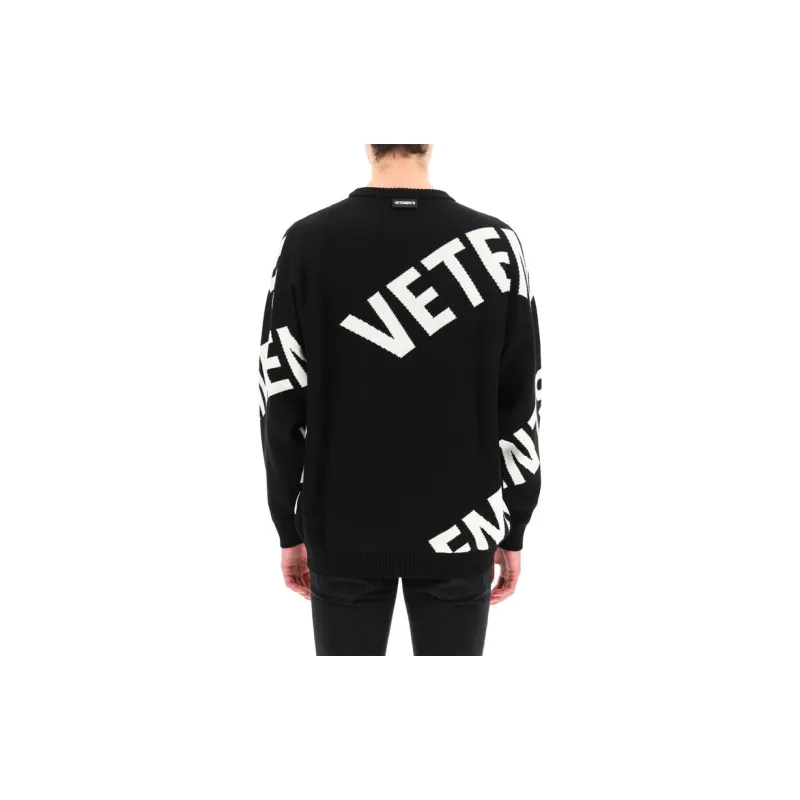 Vetements Allover Logo Knitwear-2